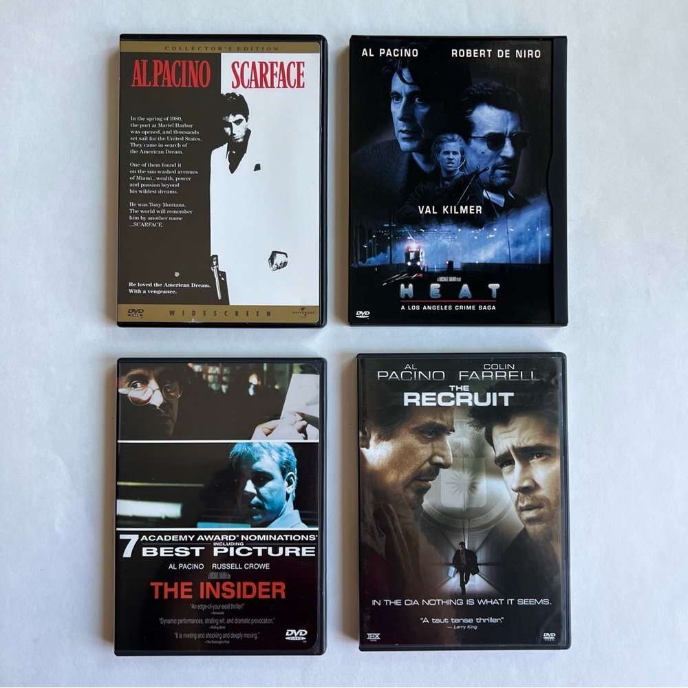 Al Pacino movie bundle; 4 DVDs